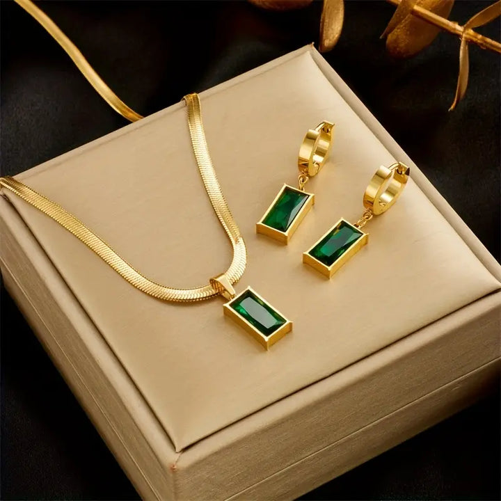 סט תכשיטים איזלוט ורדין | זהב