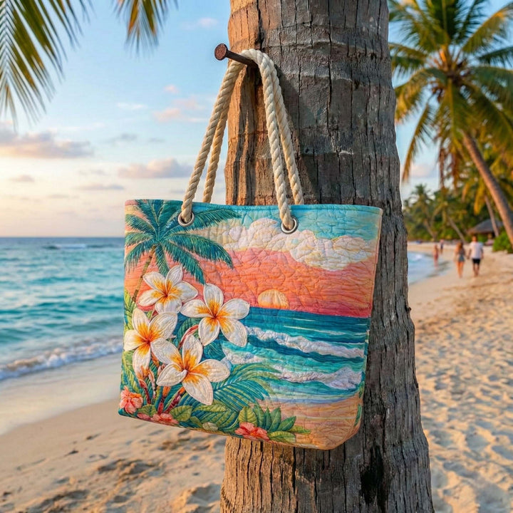Bolsa de Playa Acolchada Vibe Tropical
