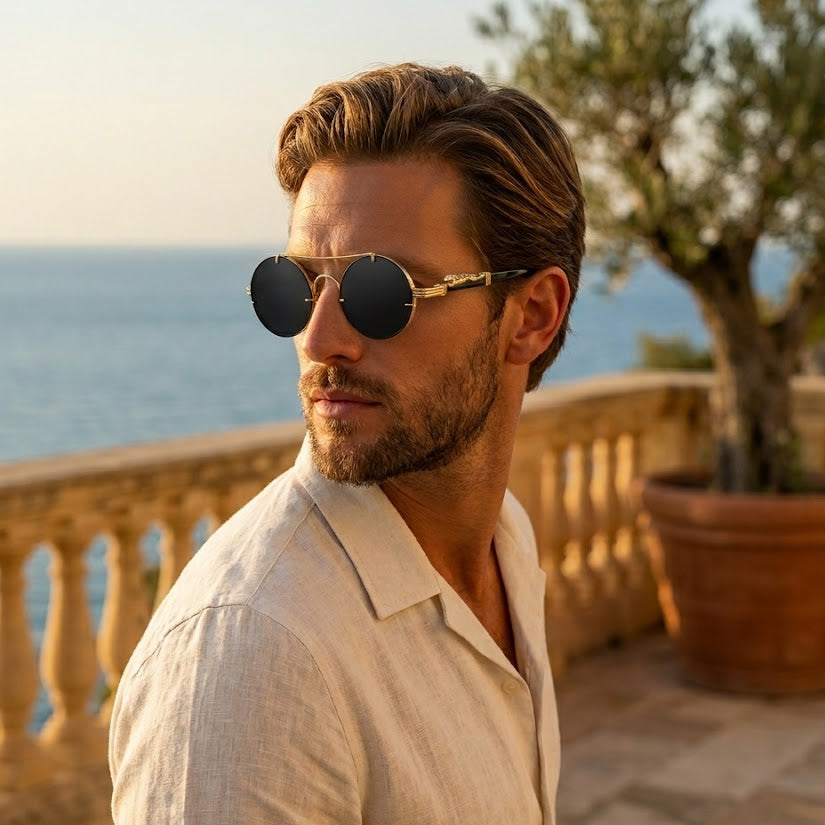 Monaco Signature Round Sunglasses
