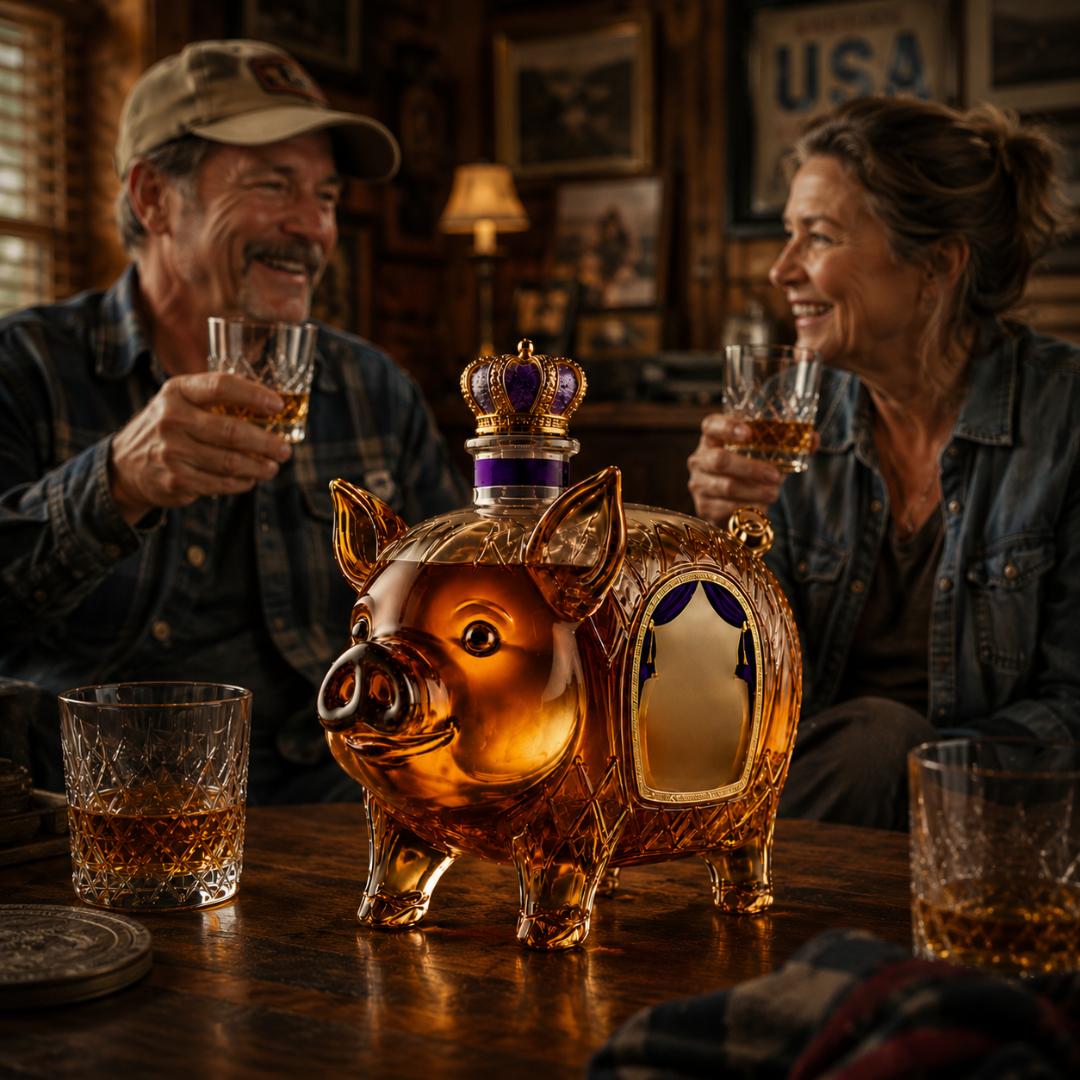 Botella de Whisky - Edición Cerdo