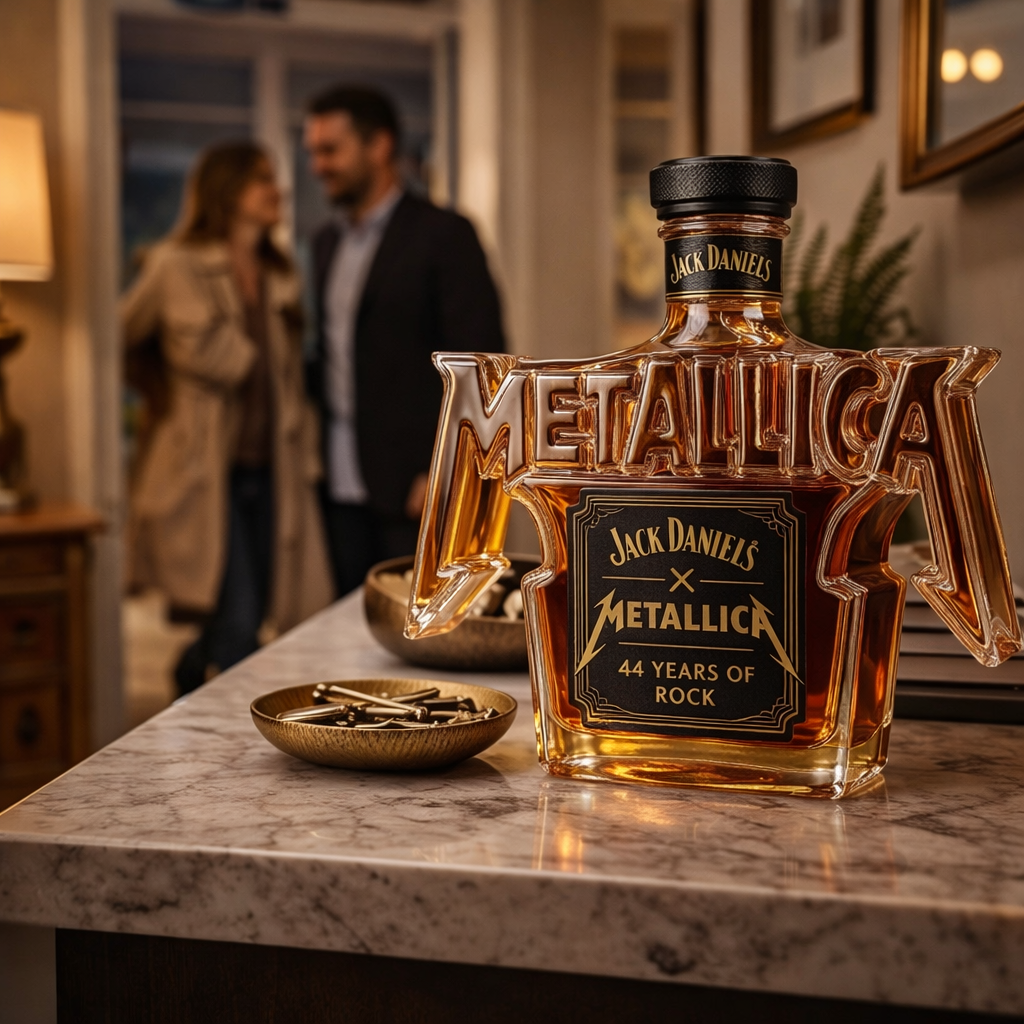 Botella de Whisky - Edición Rock Metallica