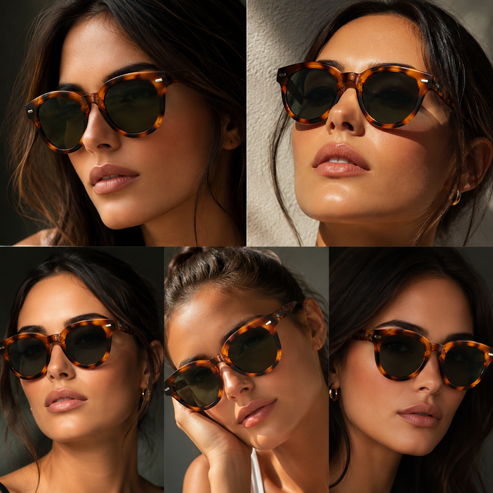 Alder Tortoise Round Sunglasses