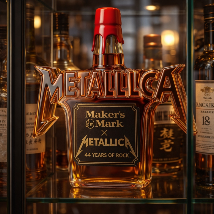 Botella de Whisky - Edición Rock Metallica