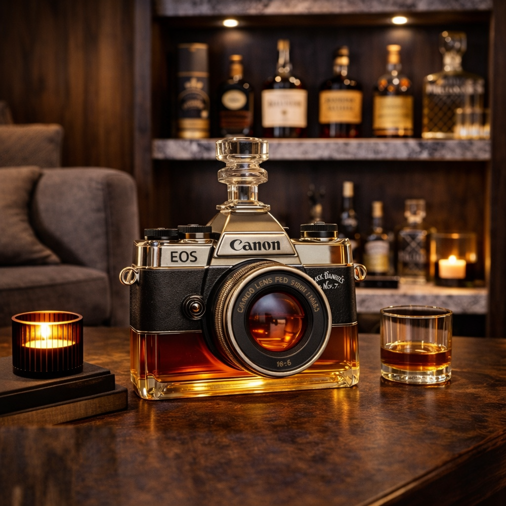 Botella de Whisky - Edición Cámara
