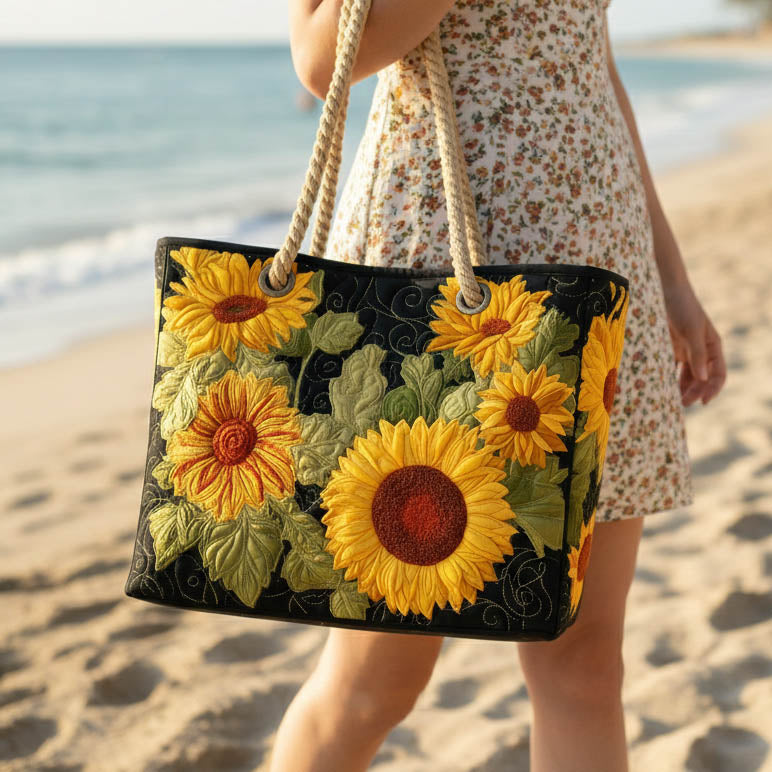 Bolsa de Playa Acolchada Girasol