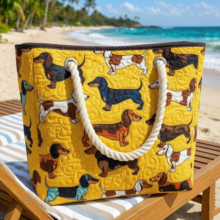 Bolsa de Playa Acolchada para Dachshunds