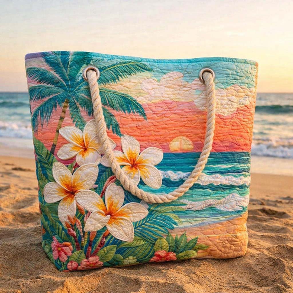 Bolsa de Playa Acolchada Vibe Tropical