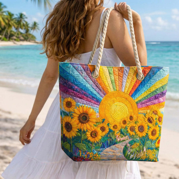 Bolso de Playa Acolchado Arcoíris