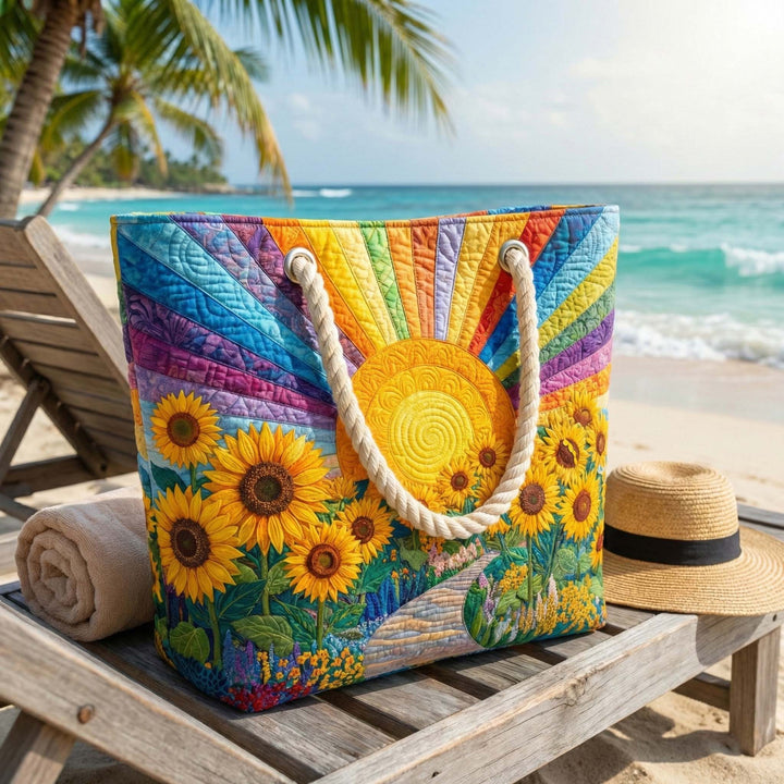 Bolso de Playa Acolchado Arcoíris
