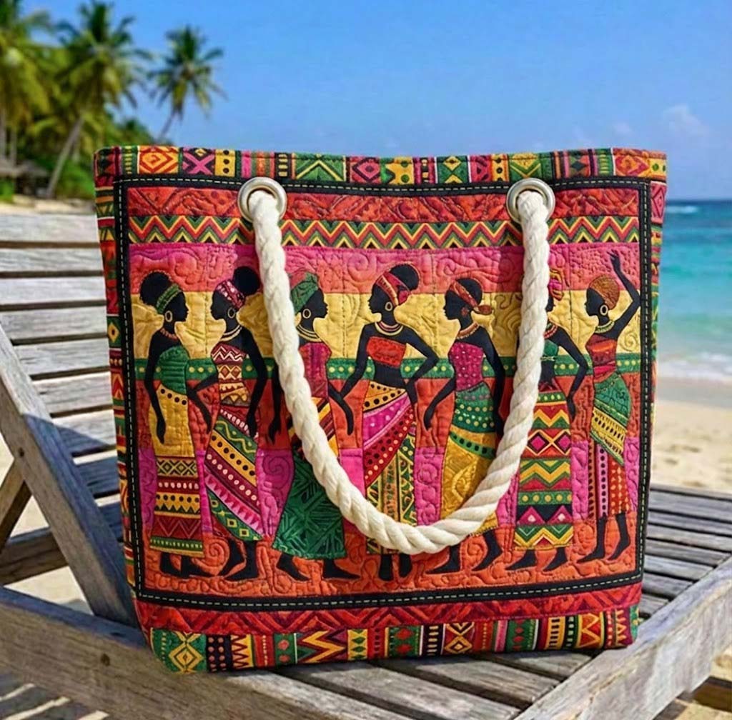 Bolsa de Playa Acolchada Melanin Queens
