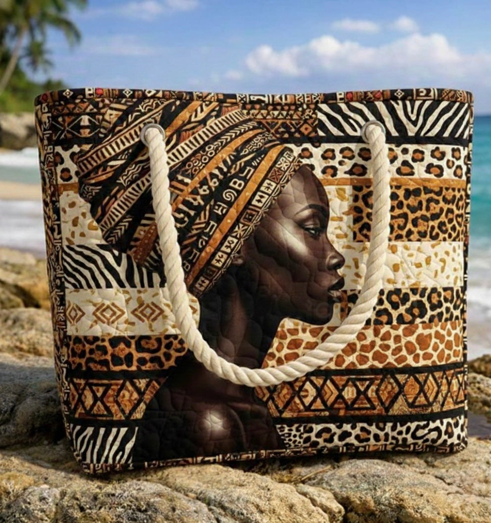 Bolsa de Playa Acolchada Melanin Queen