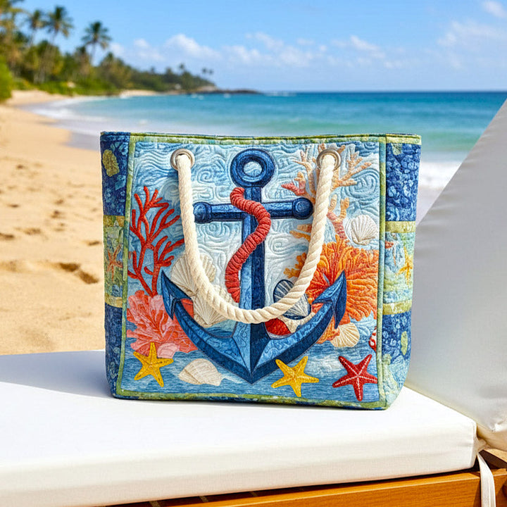 Bolsa de Playa Acolchada con Ancla Náutico