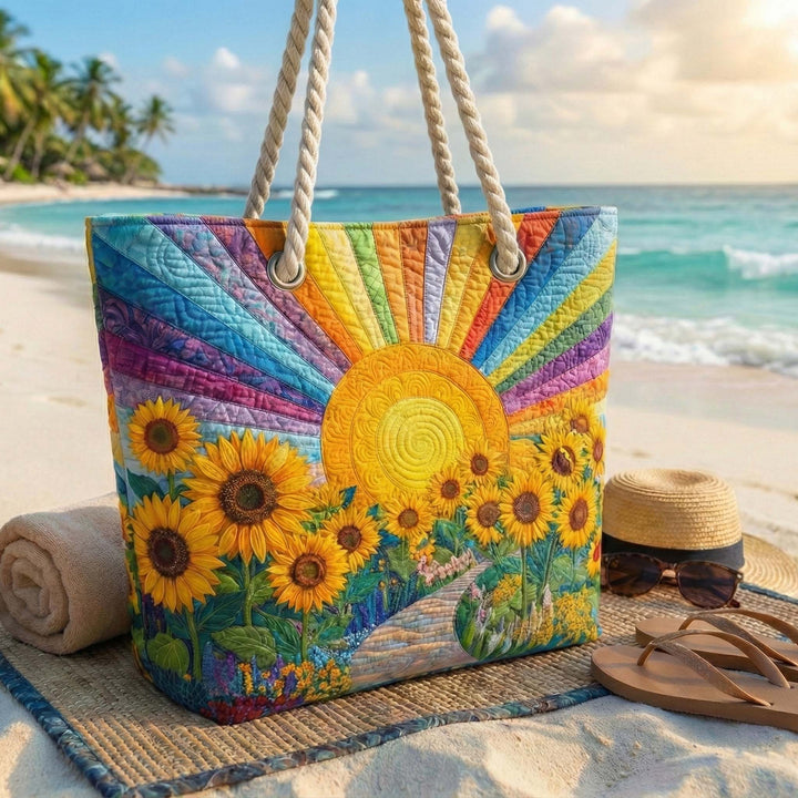 Bolso de Playa Acolchado Arcoíris