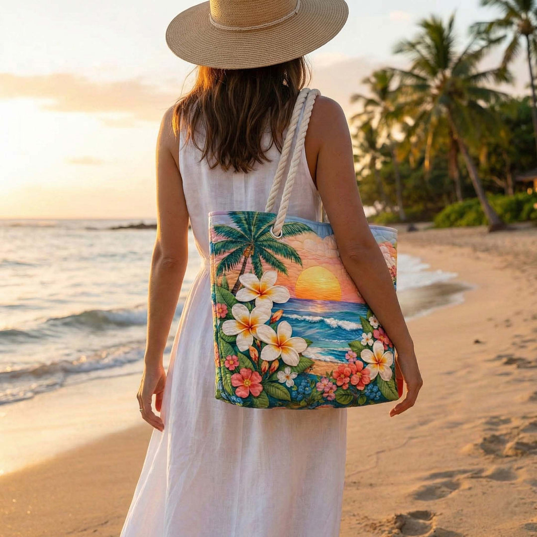 Bolsa de Playa Acolchada Vibe Tropical