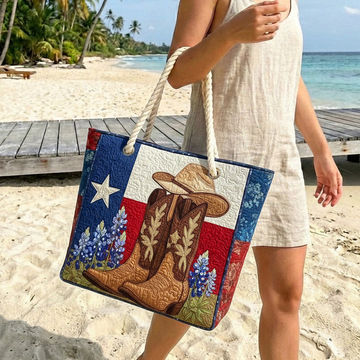 Bolsa de Playa Acolchada Texas Orgulloso