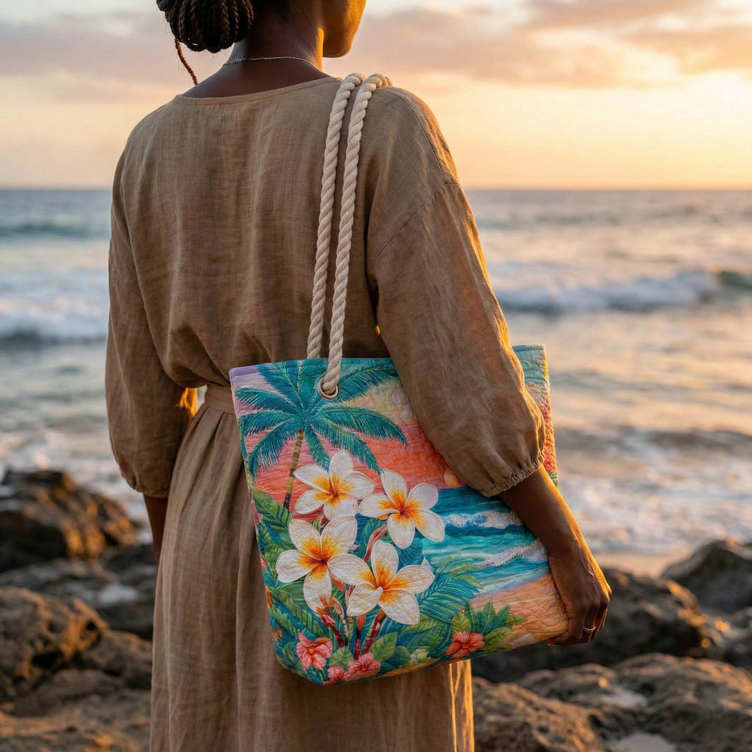 Bolsa de Playa Acolchada Vibe Tropical