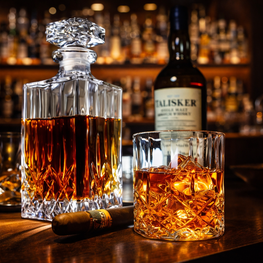Botella de Whisky - Conjunto con Botella y Vaso