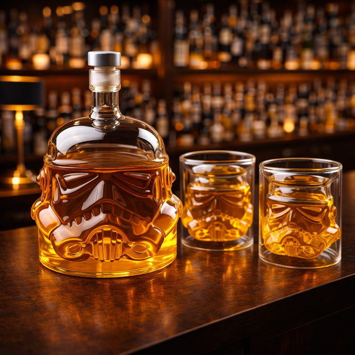 Botella de Whisky - Edición Set Botella y Vaso