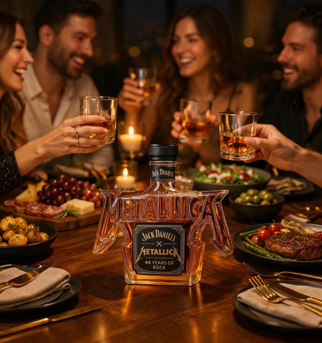 Botella de Whisky - Edición Rock Metallica