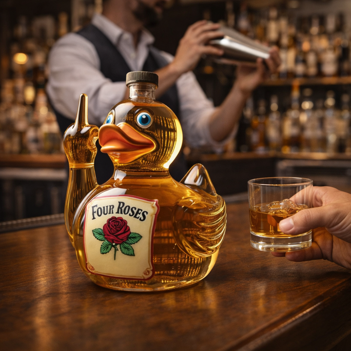 Botella de Whisky - Edición Pato Rebelde