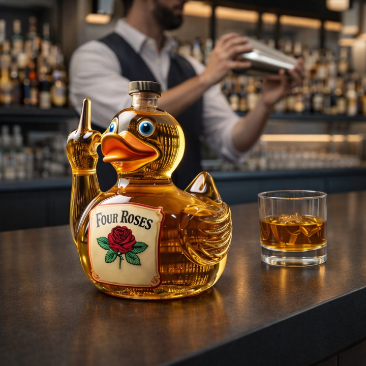 Botella de Whisky - Edición Pato Rebelde