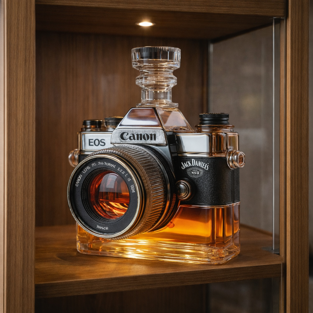Botella de Whisky - Edición Cámara