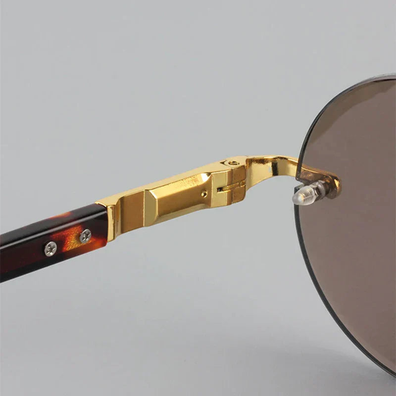 Lucien Round Metal Sunglasses