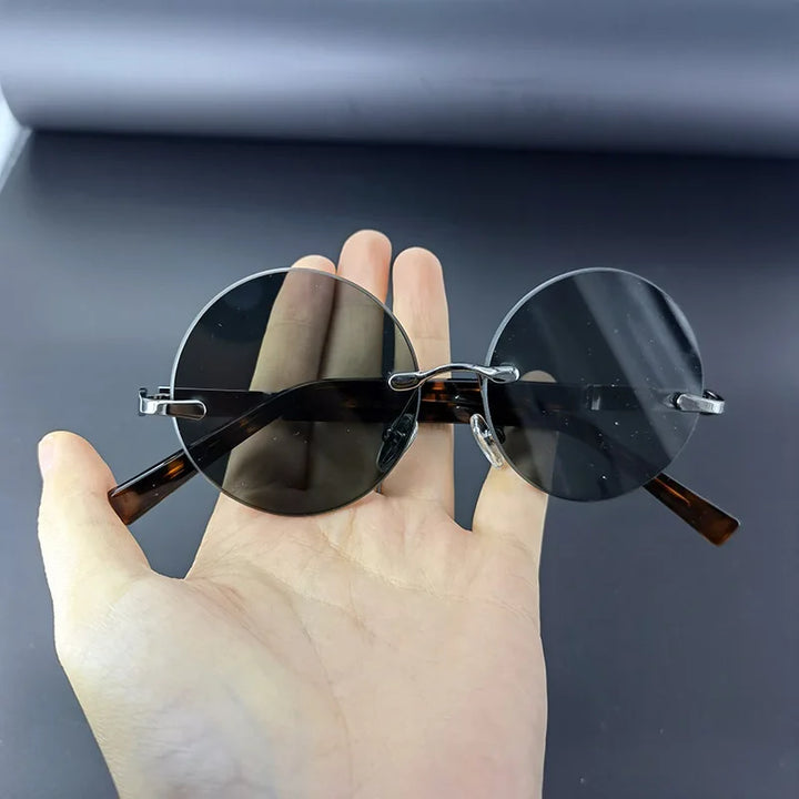 Lucien Round Metal Sunglasses