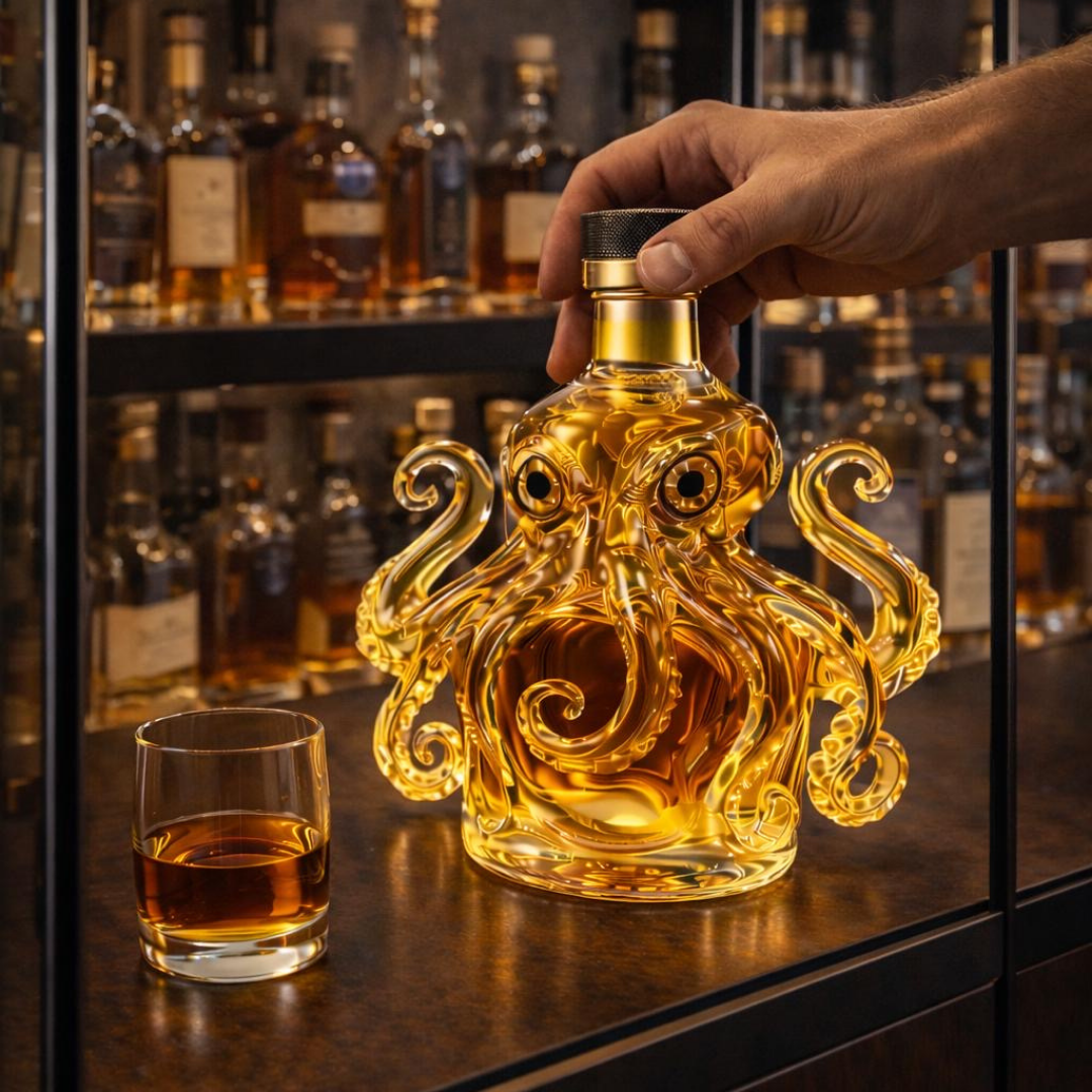 Botella de Whisky - Edición Pulpo