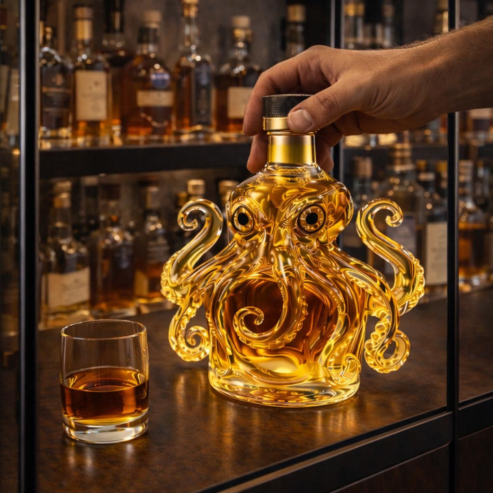 Botella de Whisky - Edición Pulpo