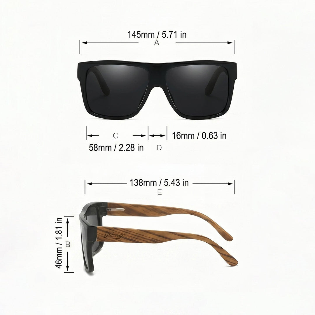 RX516 RetroWood Polarized Sunglasses | UV400