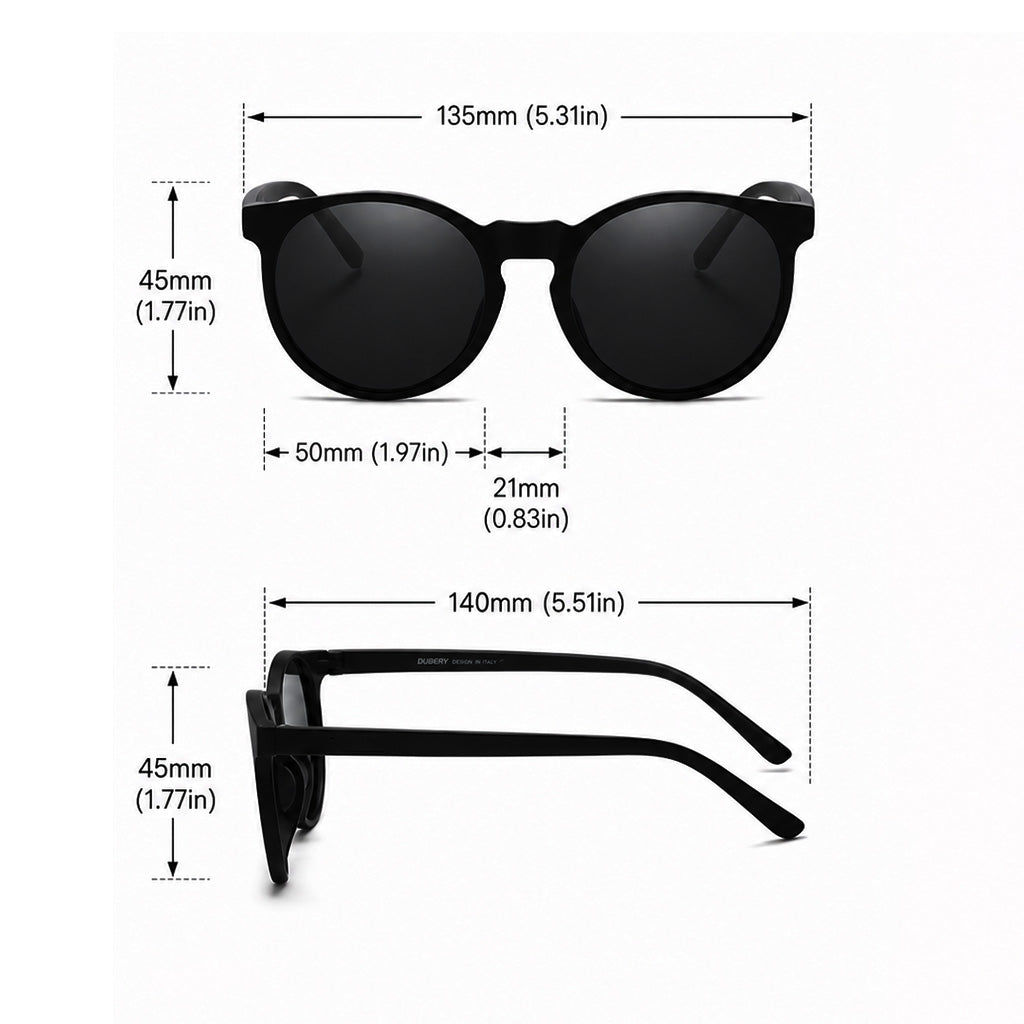 Halo Round Polarized Sunglasses for Beach & Travel