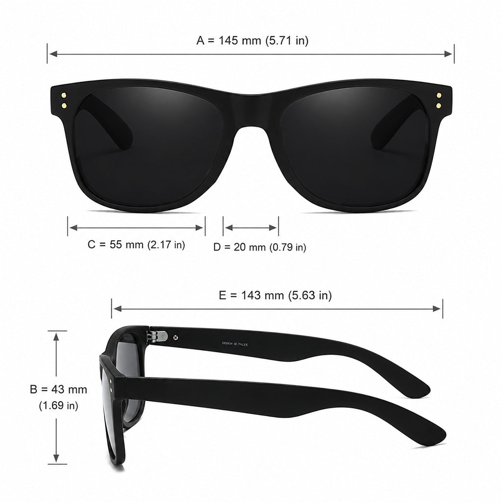 Classic Polarized Sunglasses for Beach & Travel