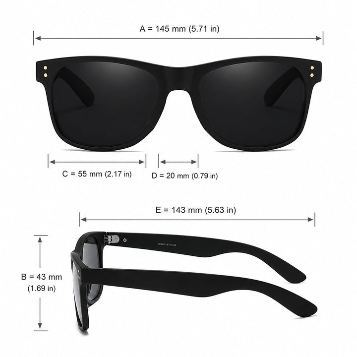 Classic Polarized Sunglasses for Beach & Travel
