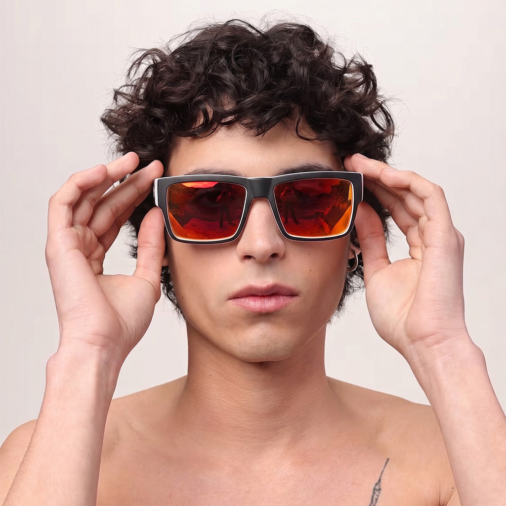 RX018 Ultra-Thick Square Polarized Sunglasses