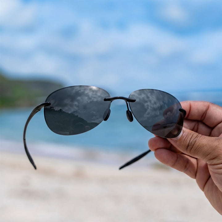 AeroLite Round Rimless Polarized Sunglasses - UV400