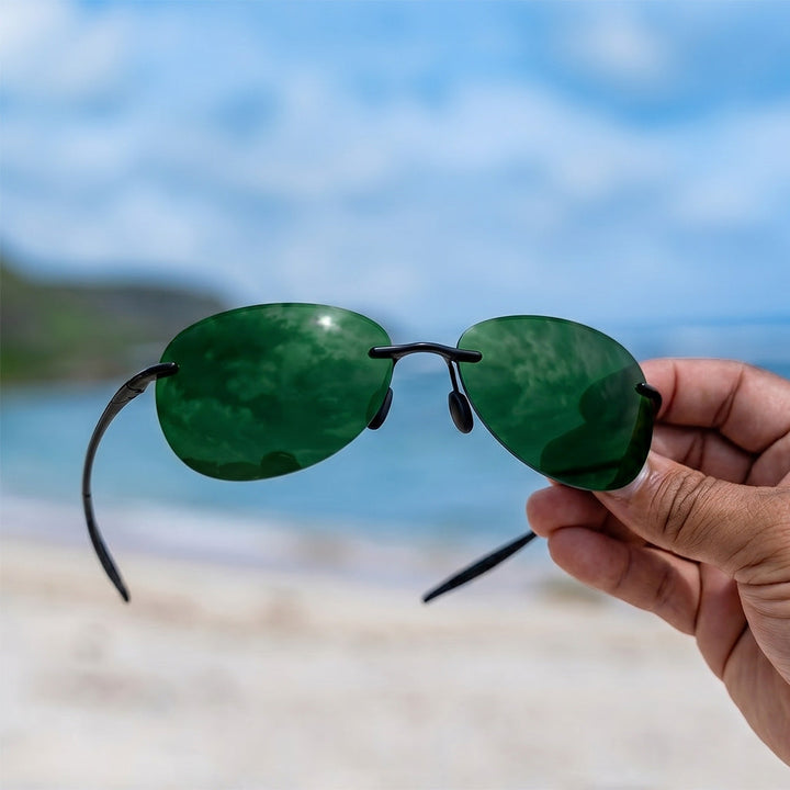 AeroLite Round Rimless Polarized Sunglasses - UV400