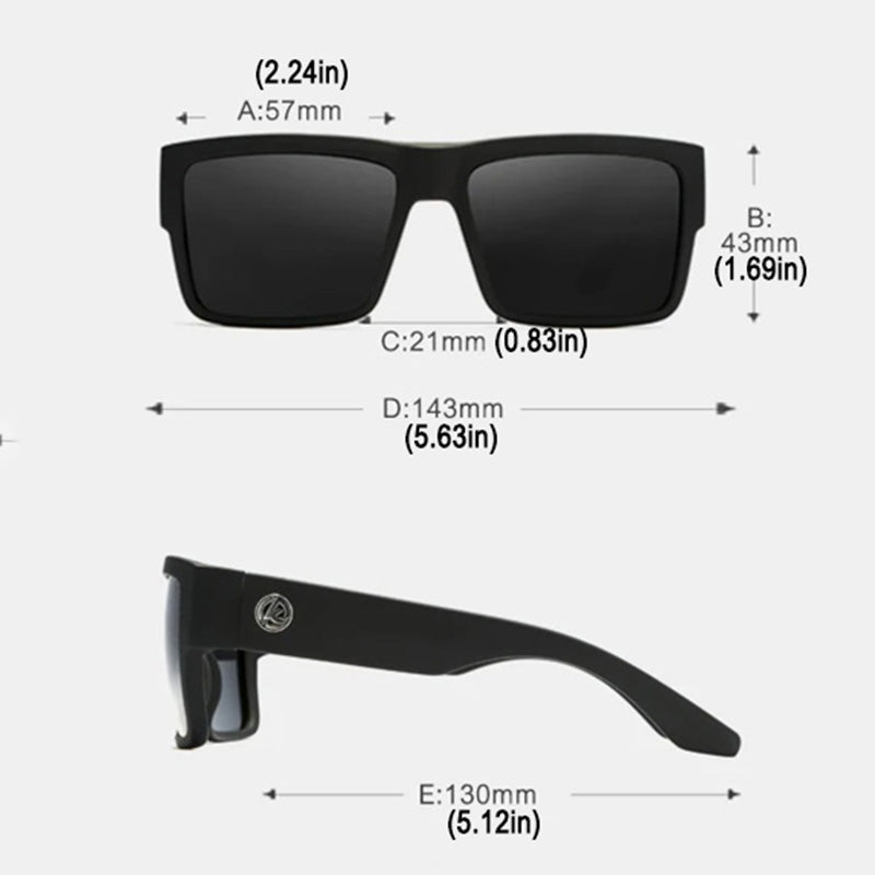 RX018 Ultra-Thick Square Polarized Sunglasses