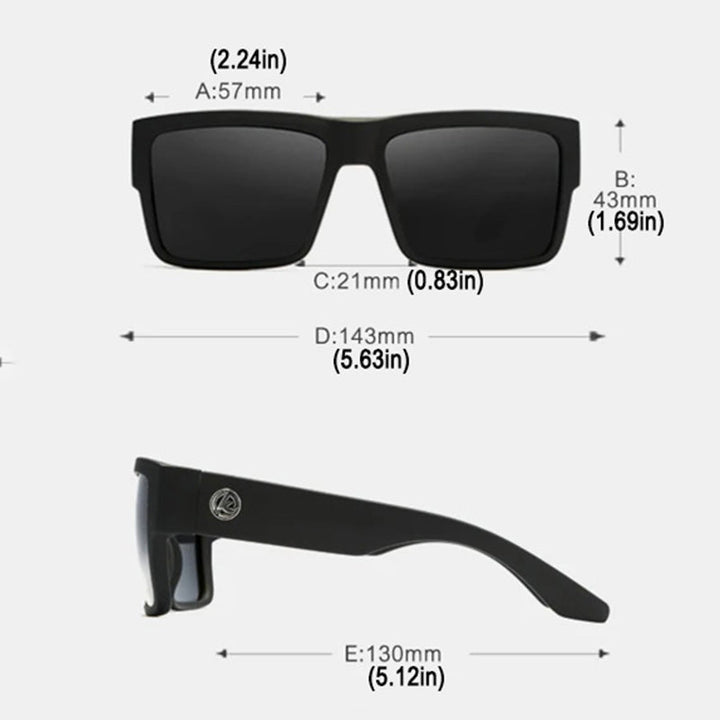 RX018 Ultra-Thick Square Polarized Sunglasses