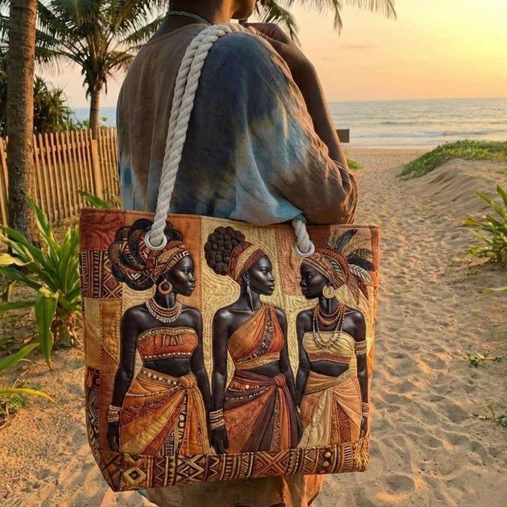 Bolsa de Playa Acolchada Melanin Queens