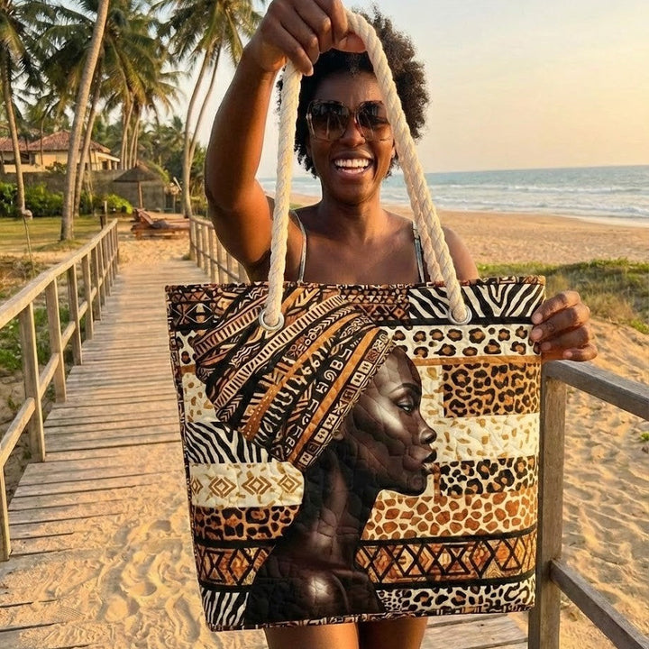 Bolsa de Playa Acolchada Melanin Queen
